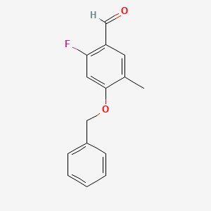 4-(Benzyloxy)-2-fluoro-5-methylbenzaldehyde