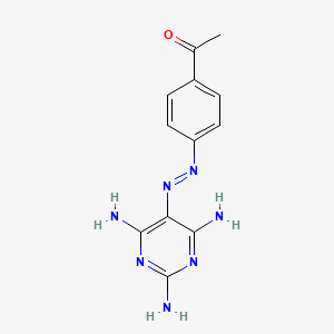 1-{4-[(e)-(2,4,6-Triaminopyrimidin-5-yl)diazenyl]phenyl}ethanone