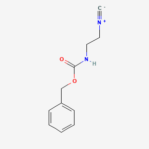 molecular formula C11H12N2O2 B15379455 (2-Isocyanoethyl)carbamic acid benzyl ester 