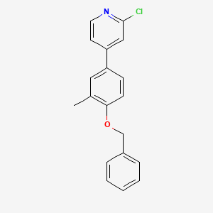 4-(4-(Benzyloxy)-3-methylphenyl)-2-chloropyridine