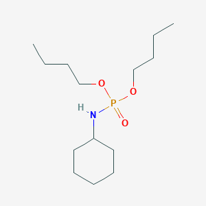 molecular formula C14H30NO3P B15379518 N-dibutoxyphosphorylcyclohexanamine CAS No. 13021-77-7