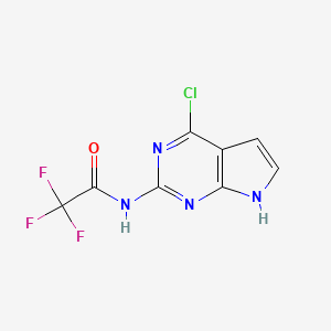 N-(4-Chloro-7H-pyrrolo[2,3-D]pyrimidin-2-YL)-2,2,2-trifluoro-acetamide