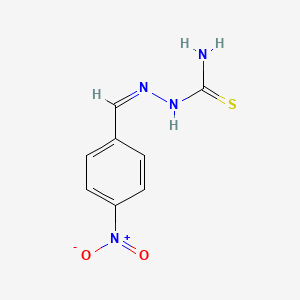 molecular formula C8H8N4O2S B15379653 [(Z)-(4-nitrophenyl)methylideneamino]thiourea 