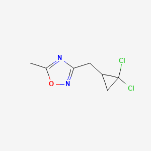 3-[(2,2-Dichlorocyclopropyl)methyl]-5-methyl-1,2,4-oxadiazole