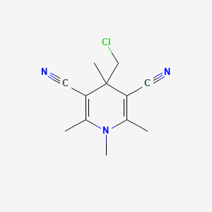 4-(Chloromethyl)-1,2,4,6-tetramethyl-1,4-dihydropyridine-3,5-dicarbonitrile