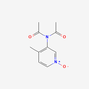 n-Acetyl-n-(4-methyl-1-oxidopyridin-3-yl)acetamide