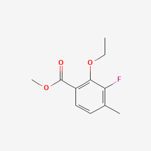 molecular formula C11H13FO3 B15379708 Methyl 2-ethoxy-3-fluoro-4-methylbenzoate 