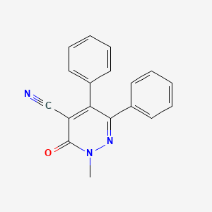 4-Pyridazinecarbonitrile, 2,3-dihydro-2-methyl-3-oxo-5,6-diphenyl-