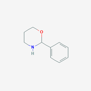 molecular formula C10H13NO B15379723 2H-1,3-Oxazine, tetrahydro-2-phenyl- CAS No. 17762-72-0