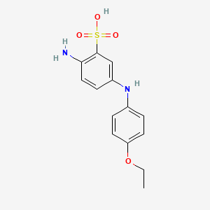 2-Amino-5-(4-ethoxyanilino)benzenesulfonic acid