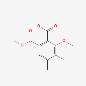 molecular formula C13H16O5 B15379759 Methyl 2-methoxy-3,4-dimethyl-6-propionylbenzoate 