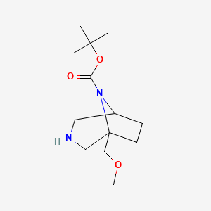 molecular formula C13H24N2O3 B15379843 tert-Butyl 1-(methoxymethyl)-3,8-diazabicyclo[3.2.1]octane-8-carboxylate 