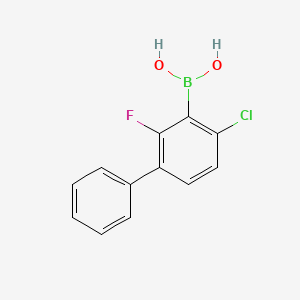 (4-Chloro-2-fluoro-[1,1'-biphenyl]-3-yl)boronic acid