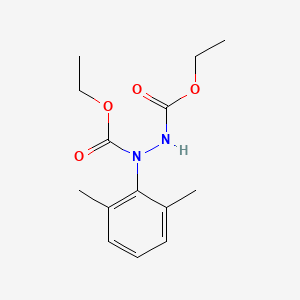 molecular formula C14H20N2O4 B15379871 Diethyl 1-(2,6-dimethylphenyl)hydrazine-1,2-dicarboxylate CAS No. 6304-66-1