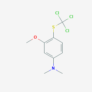 3-methoxy-N,N-dimethyl-4-(trichloromethylsulfanyl)aniline