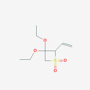 2-Ethenyl-3,3-diethoxythietane 1,1-dioxide