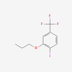 molecular formula C10H10F3IO B15379946 1-Iodo-2-propoxy-4-(trifluoromethyl)benzene 