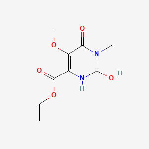 molecular formula C9H14N2O5 B15379958 Ethyl 1,2-dihydro-2,6-dihydroxy-5-methoxy-1-methyl-4-pyrimidinecarboxylate 