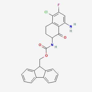 (9H-Fluoren-9-yl)methyl (8-amino-5-chloro-6-fluoro-1-oxo-1,2,3,4-tetrahydronaphthalen-2-yl)carbamate