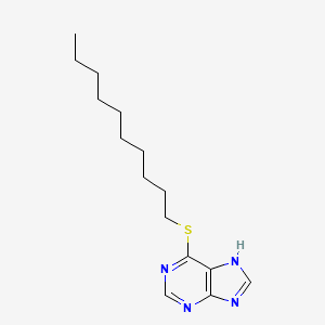 molecular formula C15H24N4S B15380012 6-decylsulfanyl-7H-purine CAS No. 6974-90-9