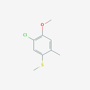 molecular formula C9H11ClOS B15380079 (5-Chloro-4-methoxy-2-methylphenyl)(methyl)sulfane 