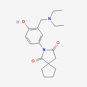 2-{3-[(Diethylamino)methyl]-4-hydroxyphenyl}-2-azaspiro[4.4]nonane-1,3-dione