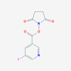 B153801 N-Succinimidyl-5-iodo-3-pyridinecarboxylic acid CAS No. 131865-61-7