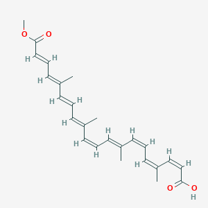 (2Z,4Z,6Z,8E,10Z,12E,14E,16E,18E)-20-methoxy-4,8,12,16-tetramethyl-20-oxidanylidene-icosa-2,4,6,8,10,12,14,16,18-nonaenoic acid