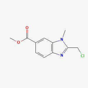 Methyl 2-(chloromethyl)-1-methyl-1H-benzo[d]imidazole-6-carboxylate