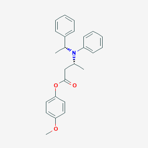 4-Methoxyphenyl (R)-3-(phenyl((R)-1-phenylethyl)amino)butanoate