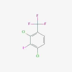 molecular formula C7H2Cl2F3I B15380133 1,3-Dichloro-2-iodo-4-(trifluoromethyl)benzene 