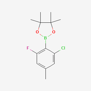 2-(2-Chloro-6-fluoro-4-methylphenyl)-4,4,5,5-tetramethyl-1,3,2-dioxaborolane