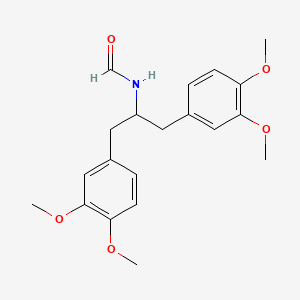 molecular formula C20H25NO5 B15380153 N-[1,3-bis(3,4-dimethoxyphenyl)propan-2-yl]formamide CAS No. 57543-28-9