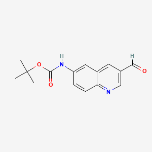 Tert-butyl (3-formylquinolin-6-YL)carbamate