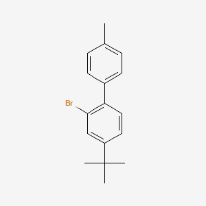 molecular formula C17H19Br B15380181 2-Bromo-4-(tert-butyl)-4'-methyl-1,1'-biphenyl 