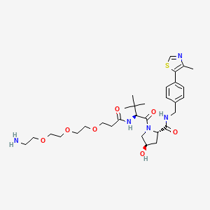 molecular formula C31H47N5O7S B15380190 (S,R,S)-Ahpc-CO-peg3-C2-amine 