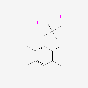 1,2,4,5-Tetramethyl-3-(2,2-diiodomethylpropyl)benzene