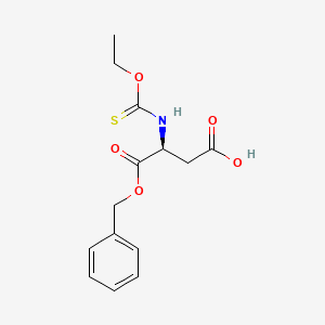 (S)-4-(Benzyloxy)-3-((ethoxycarbonothioyl)amino)-4-oxobutanoic acid