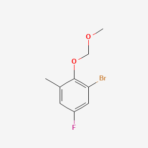 1-Bromo-5-fluoro-2-(methoxymethoxy)-3-methylbenzene