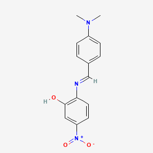 2-({(e)-[4-(Dimethylamino)phenyl]methylidene}amino)-5-nitrophenol