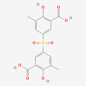 5-(3-Carboxy-4-hydroxy-5-methylphenyl)sulfonyl-2-hydroxy-3-methylbenzoic acid