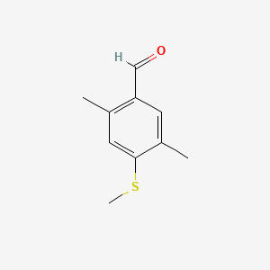 molecular formula C10H12OS B15380288 2,5-Dimethyl-4-(methylthio)benzaldehyde 