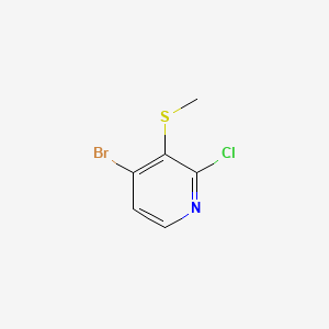 4-Bromo-2-chloro-3-(methylsulfanyl)pyridine