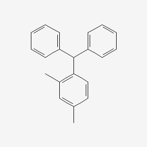 molecular formula C21H20 B15380350 1-Benzhydryl-2,4-dimethylbenzene CAS No. 6944-21-4