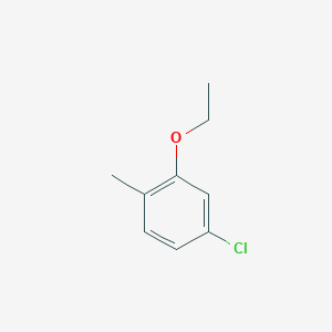 molecular formula C9H11ClO B15380384 4-Chloro-2-ethoxy-1-methylbenzene 