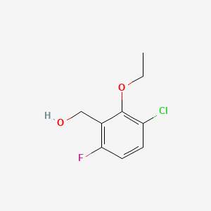 molecular formula C9H10ClFO2 B15380390 (3-Chloro-2-ethoxy-6-fluorophenyl)methanol 