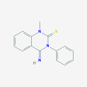 molecular formula C15H13N3S B15380409 (4e)-4-Imino-1-methyl-3-phenyl-3,4-dihydroquinazoline-2(1h)-thione CAS No. 35565-62-9