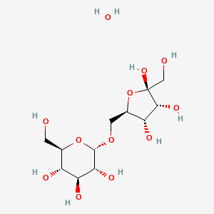 (2R,3S,4S,5R,6S)-2-(hydroxymethyl)-6-[[(2R,3S,4R,5R)-3,4,5-trihydroxy-5-(hydroxymethyl)oxolan-2-yl]methoxy]oxane-3,4,5-triol;hydrate