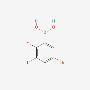 (5-Bromo-2-fluoro-3-iodophenyl)boronic acid