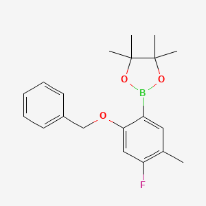 2-(2-(Benzyloxy)-4-fluoro-5-methylphenyl)-4,4,5,5-tetramethyl-1,3,2-dioxaborolane